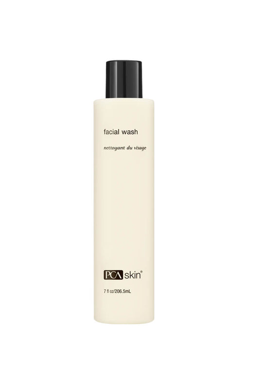 Bottle of PCA SKIN facial wash