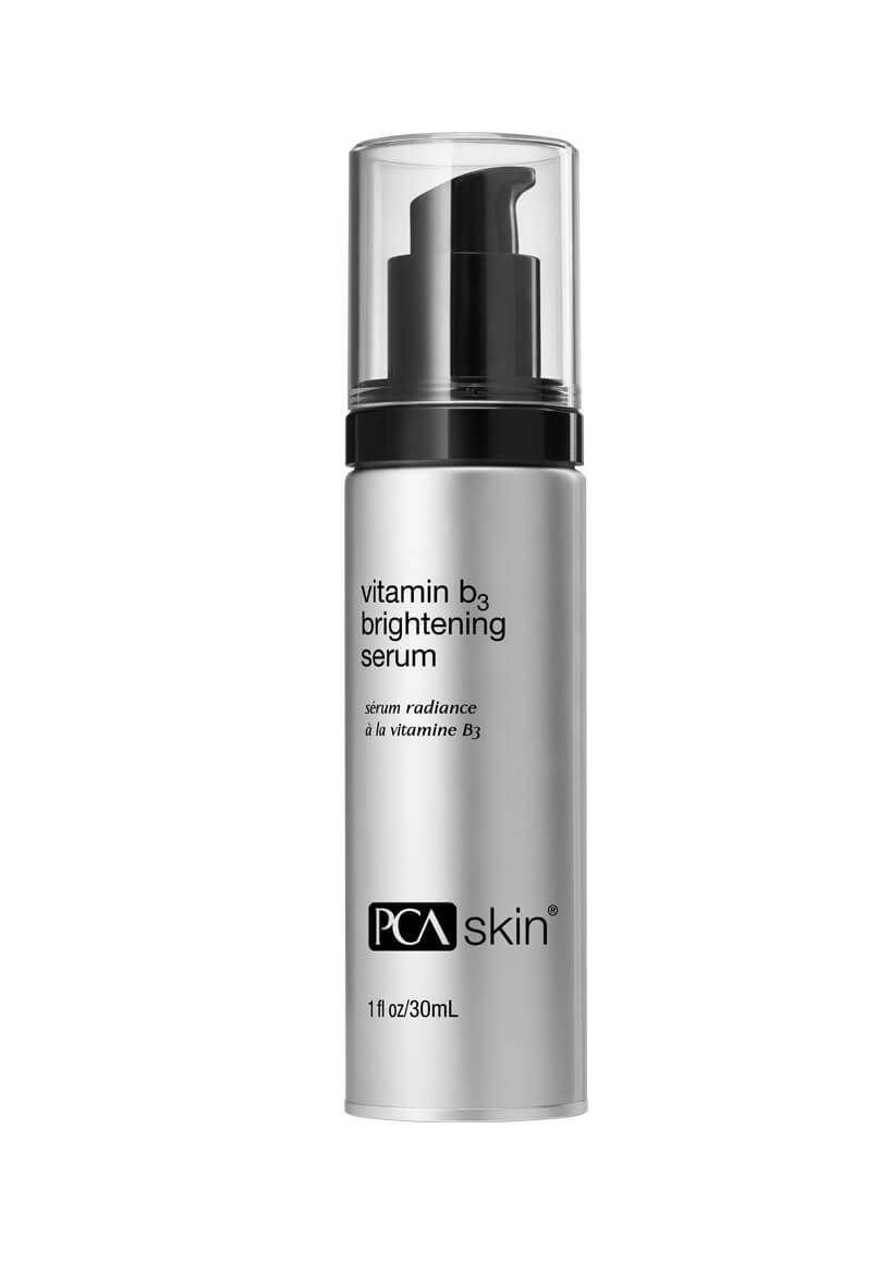 Pump bottle of PCA SKIN vitamin b3 brightening serum